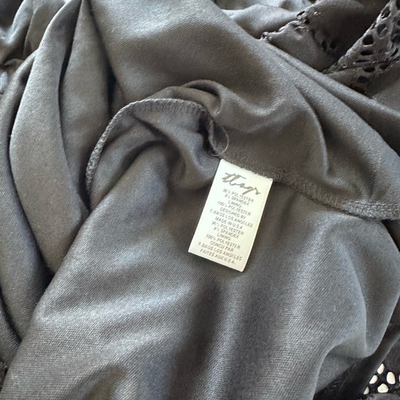 NEW REVOLVE T-Bags Los Angeles strapless ruffled dress BLACK Sz S festival - Picture 4 of 6